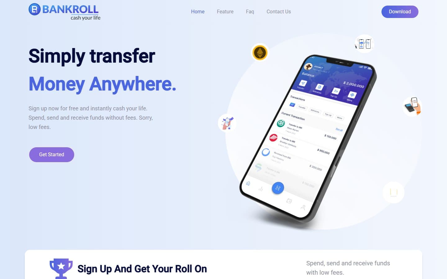 Bankroll — Cash Your Life website screenshot